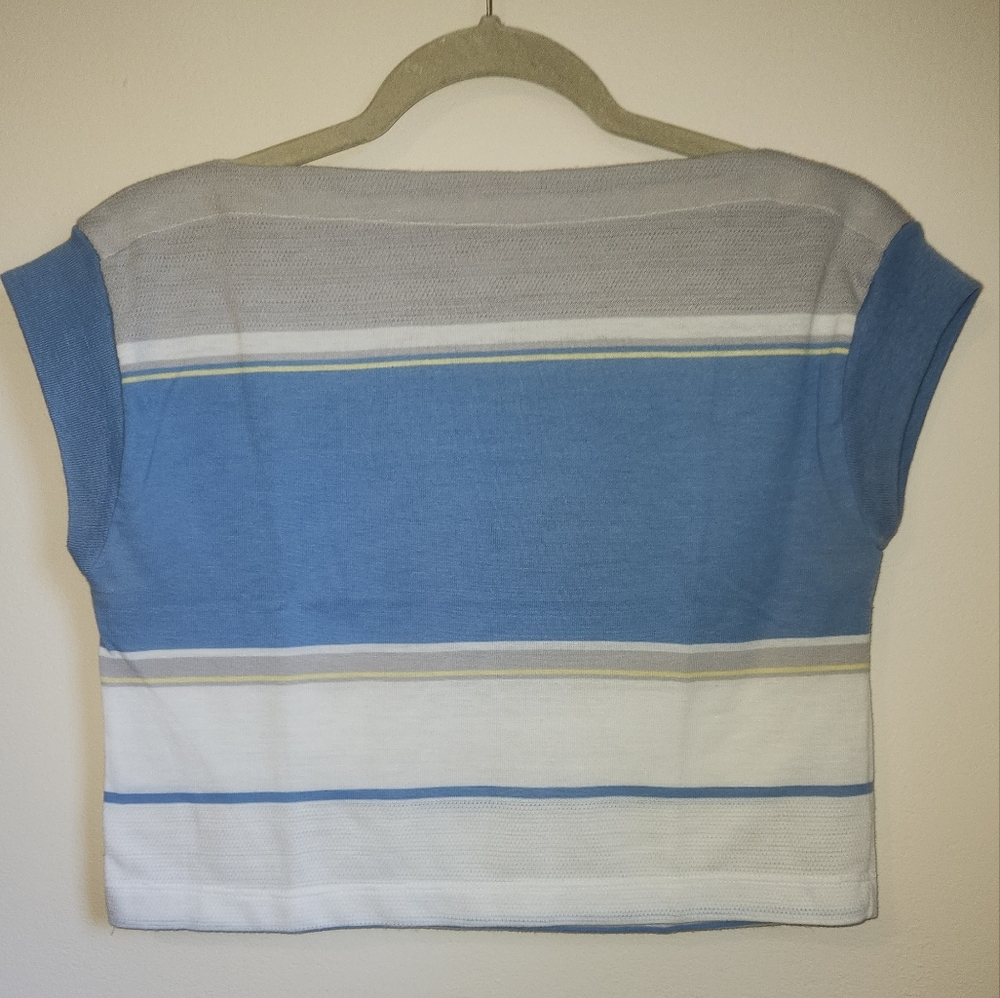 Vintage La Blanca Sport Cropped Shirt, Size Small